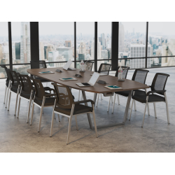 Krzesła Vienna (10 szt ) i Stół konferencyjny 300x138cm MEDISON 10